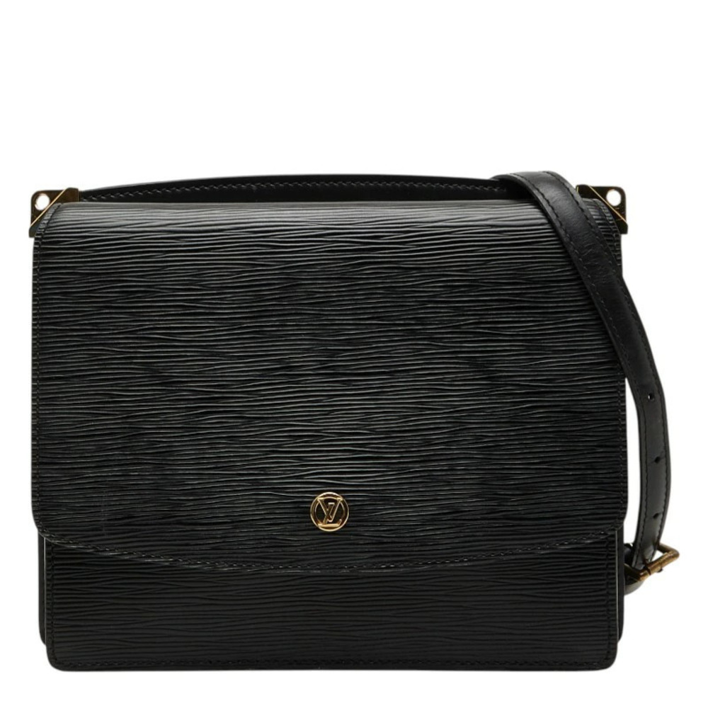 Louis Vuitton Epi Grenelle Crossbody Shoulder Bag Black Leather
